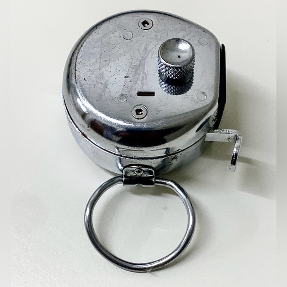 Vintage Metal Handheld Manual Finger Loop Push Button Tally Counter - Picture 5 of 15